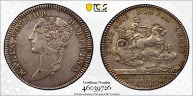 1750 Jeton Feuardent-11211 Delphina Ag XF45