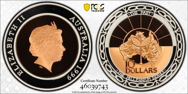 1999 $10 The Past PR69DCAM