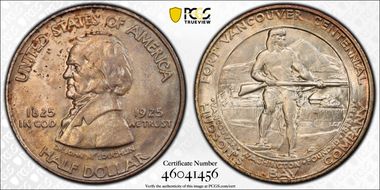 1925 50C Fort Vancouver MS65