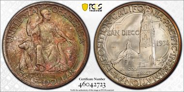 1936-D 50C San Diego MS67