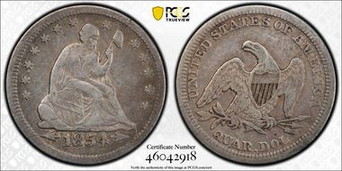 1854 25C VF20