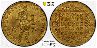 1776 Ducat Fr-250 AU58