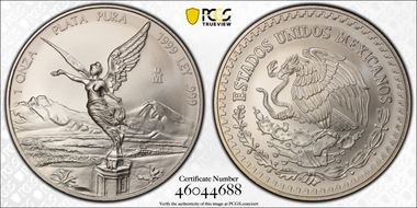 1999-Mo Onza Libertad Ag MS70