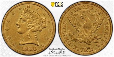 1880 $5 N1
