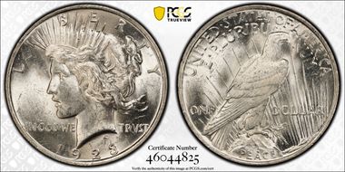 1923 $1 MS62
