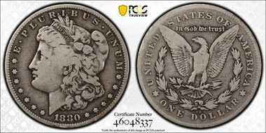 1880-CC $1 8/7 Reverse of 1878 G6