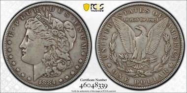 1884 $1 VF20