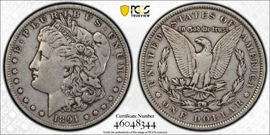 1891 $1 VF30
