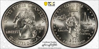 2003-P 25C Illinois MS66