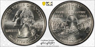2003-P 25C Missouri MS66