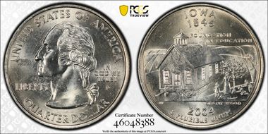 2004-P 25C Iowa MS65