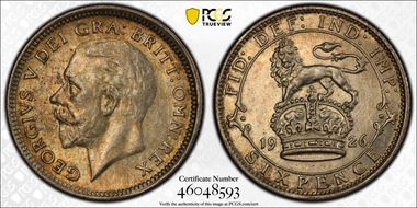 1926 6D S-4034 Mod Effigy MS63