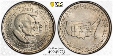 1952 50C Washington-Carver MS62