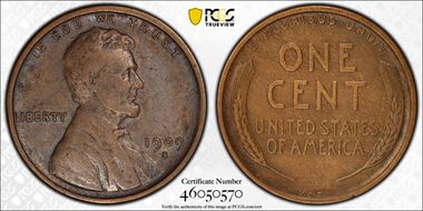 1909-S VDB 1C VF30BN