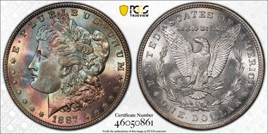1887 $1 MS63