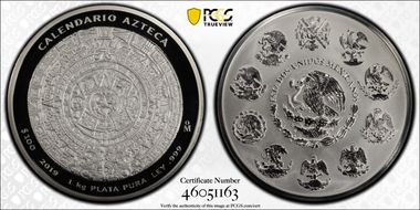 2019-Mo 100 P Aztec Calendar 1 kg PL69