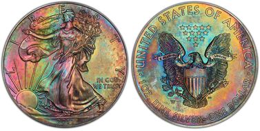 2012-W $1 Burnished Silver Eagle SP67