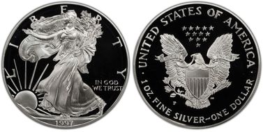 1997-P $1 Silver Eagle PR69DCAM