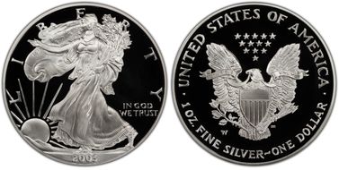 2003-W $1 Silver Eagle PR70DCAM