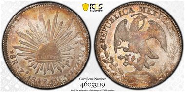 1847-Zs OM 8 R Zs27 AU58