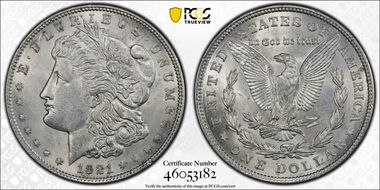 1921 $1 Morgan N1