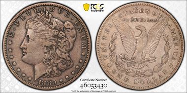 1880-CC $1 8/7 Reverse of 1878 XF40