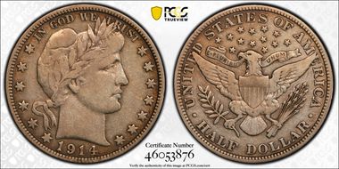 1914 50C VF25