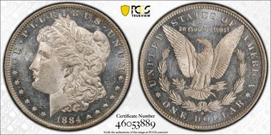 1884-O $1 MS61DMPL