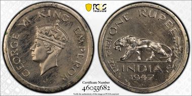 1947(B) Rupee SW-9.38 PR63