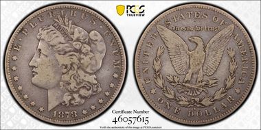 1878-S $1 VAM 72, Long Arrow Shaft F12