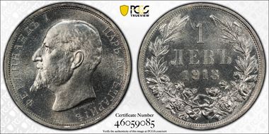 1913 Lev KM-31  Ag MS64