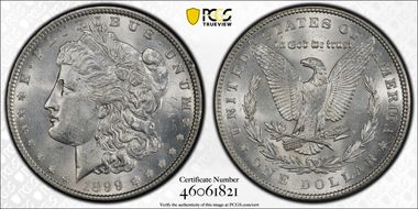 1899 $1 AU58