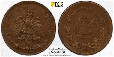 1922-Mo 2C AU58BN