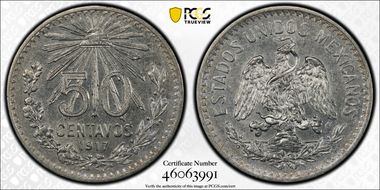 1917-M 50C Narrow Date N1