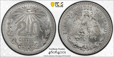 1937-M 20C KM-438 MS66