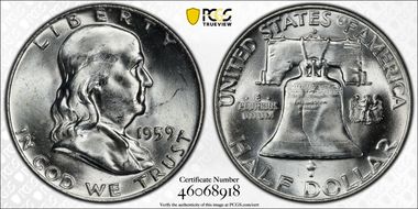 1959-D 50C MS64FBL