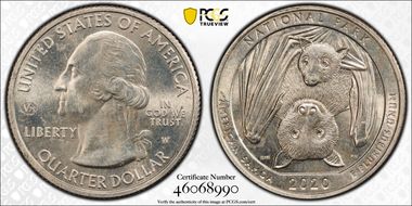 2020-W 25C American Samoa NP V75 MS64