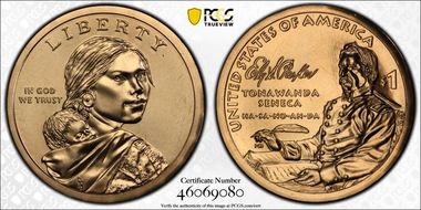 2022-P $1 Native American Position B First Strike MS67