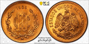 1935-Mo 10C Bronze KM-430 MS66RD