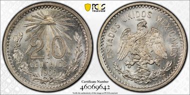 1905-M 20C KM-435 MS65