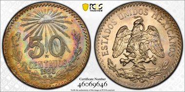 1935-M 50C KM-448 Ag MS65