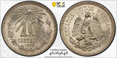 1935-M 10C KM-431 Ag MS67