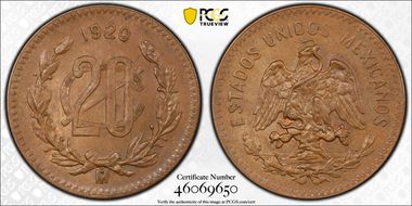 1920-Mo 20C KM-437 MS65BN