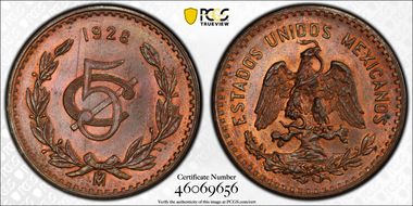 1928-Mo 5C Small Date MS65RB