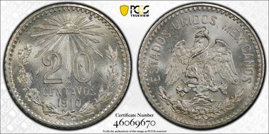 1910-M 20C MS66