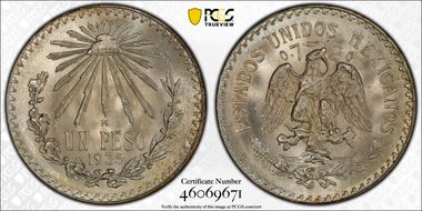 1935-M Peso KM-455  Ag MS66