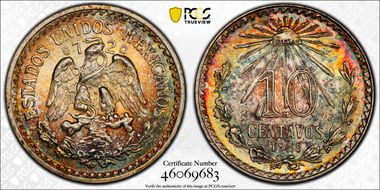 1928-M 10C KM-431  Ag MS66