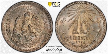 1926-M 10C KM-431  Ag MS66