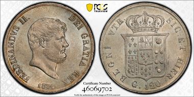 1856 120 Gr Dav-175 MS62