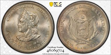1914-CAM Peso KM-115.2  Ag MS64